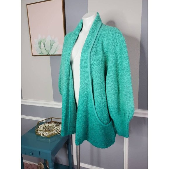 Women Knit Cardigan, 80s Cardigan - Picture 3 of 8